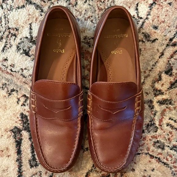 Polo by Ralph Lauren Tan Leather Loafers - Picture 4 of 4